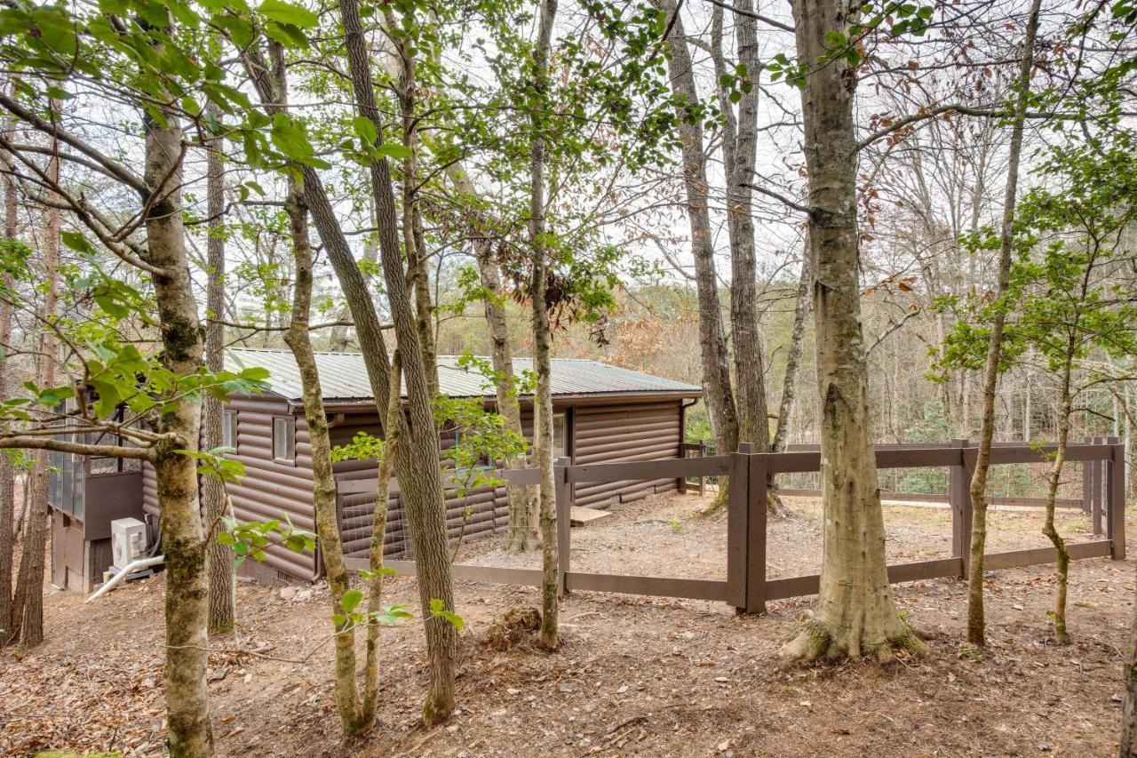 Peaceful Warne Cabin Fenced Yard And Screened Porch Brasstown المظهر الخارجي الصورة