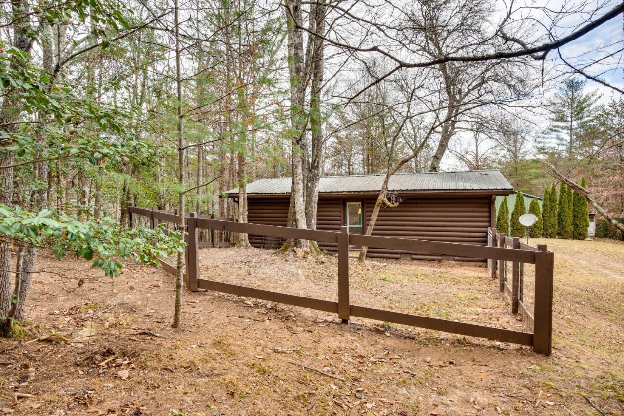 Peaceful Warne Cabin Fenced Yard And Screened Porch Brasstown المظهر الخارجي الصورة